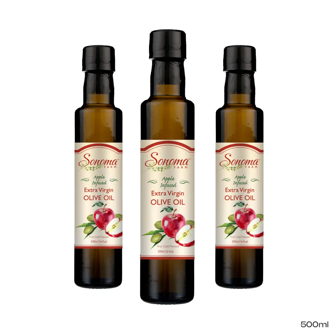 Apple-Infused Extra Virgin Olive Oil | Fresh & Fruity Flavor