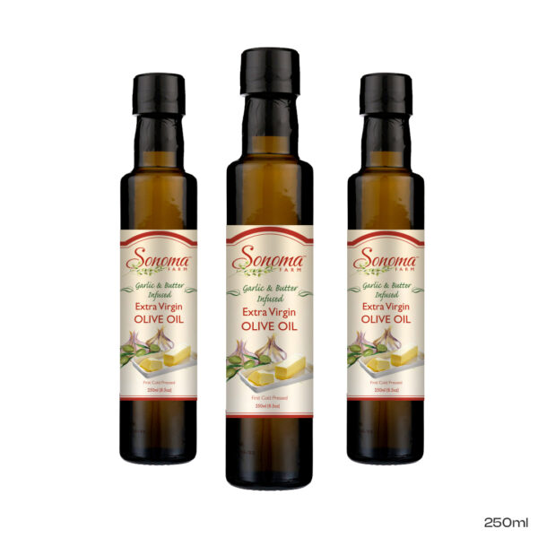 Garlic and Butter Olive Oil - 3 Pack - 250ml