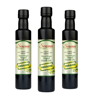 Set of Three Organic Lemo Extra Virgin Olive Oil