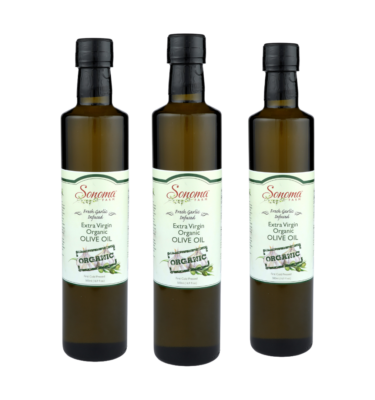 Set of 3 Extra Virgin Olive Oil - Garlic