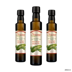 3 pack of 500 ml bottles of dill olive oil