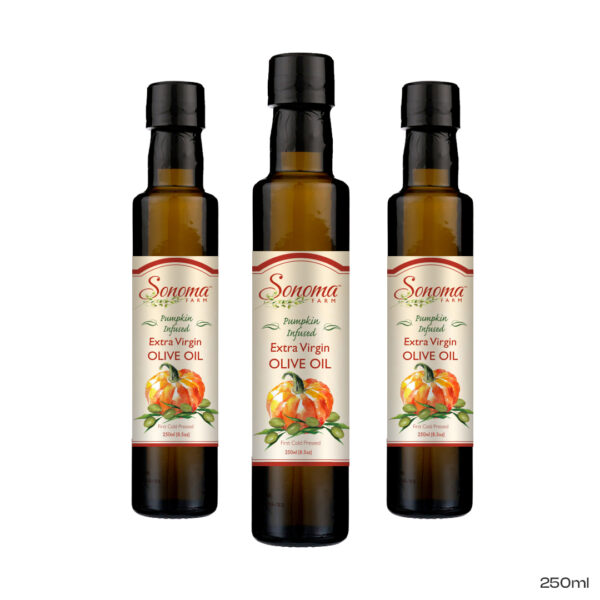 pumpkin olive oil, 250 ml bottle - 3 Pack - front side