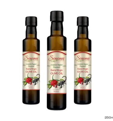 scorpion olive oil, 250 ml bottle - 3 Pack - front side