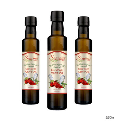 Ghost Pepper Infused Extra Virgin Olive Oil - 250 ml 3-Pack