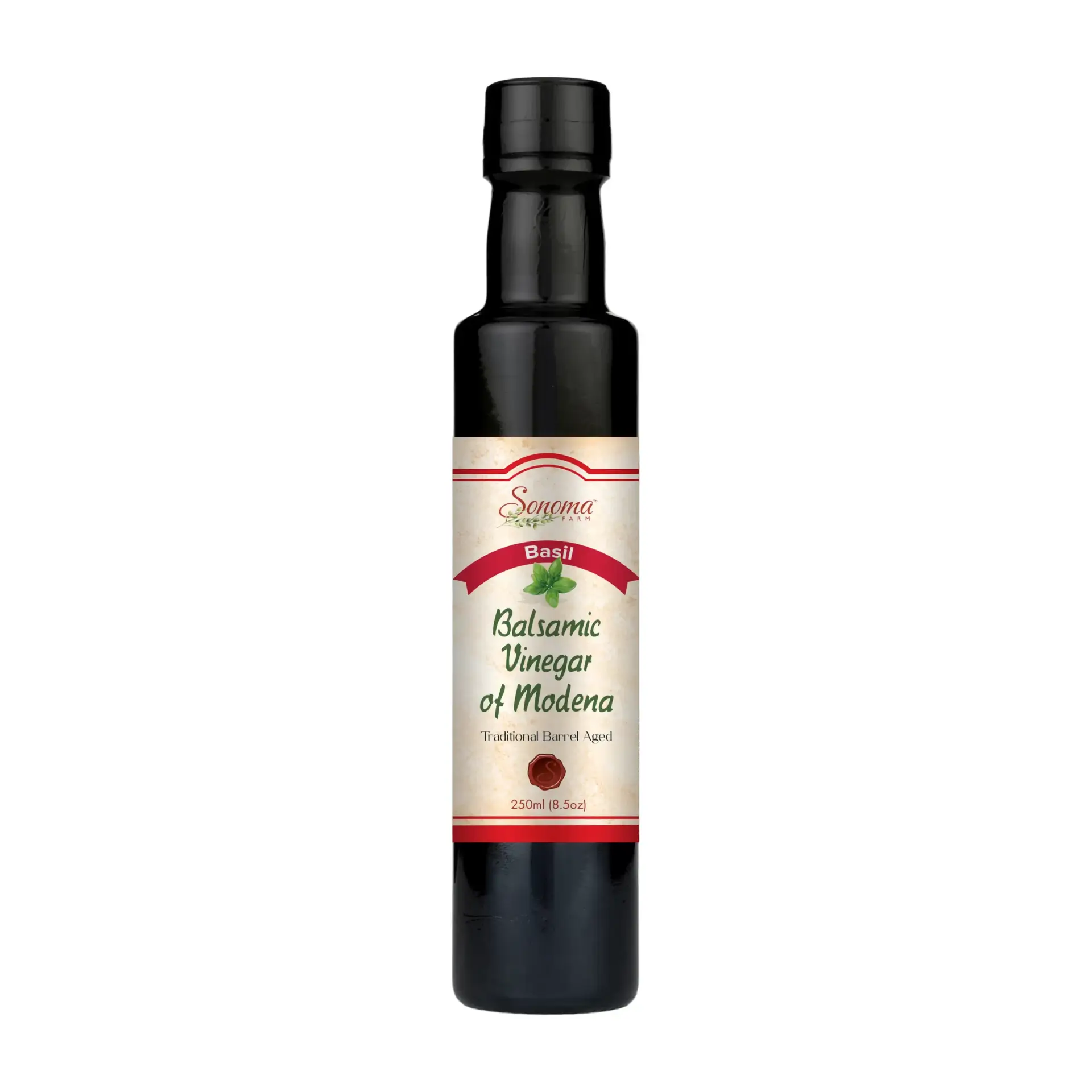 Sonoma Farm Balsamic Vinegar - Basil - 250ml - front