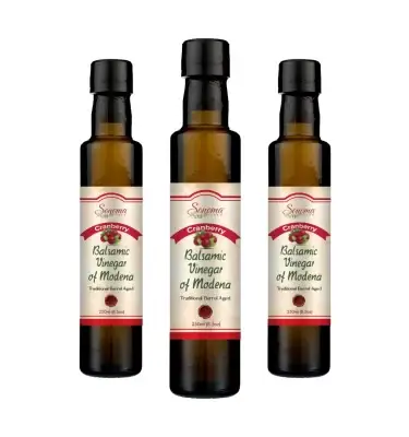 Sonoma Farm Balsamic Vinegar - Cranberry- 250ml - Three Pack
