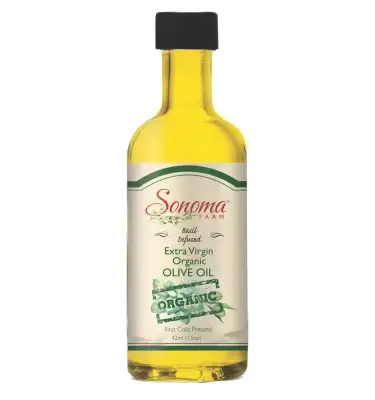 Infused Extra Virgin Olive Oil - Organic - Basil - Sample - 1.5oz