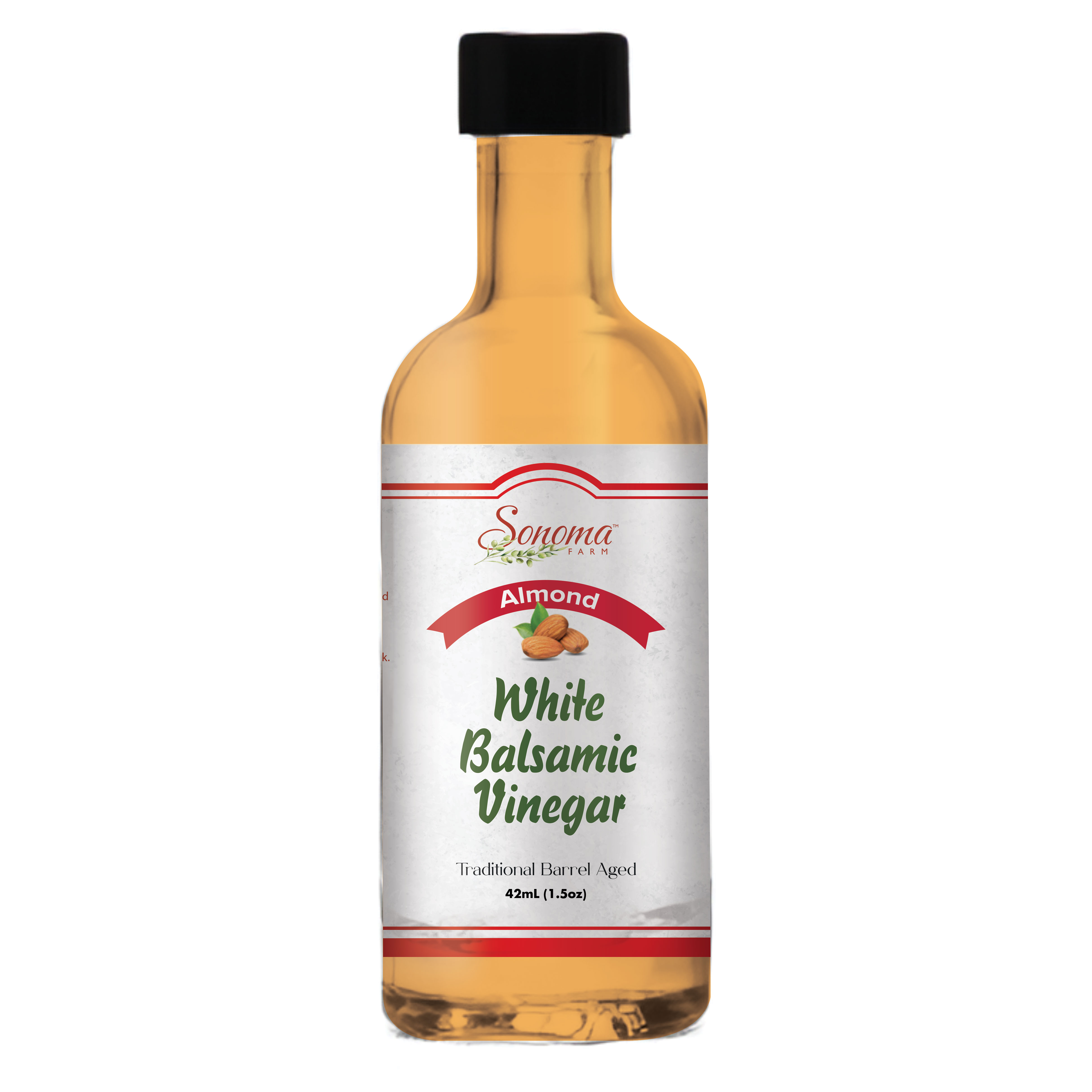 White Balsamic Vinegar - Flavor Infused - Almond - 1.5oz - Sample