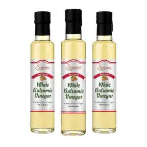 White Balsamic Vinegar - Flavor Infused - Almond -250ml - Three Pack
