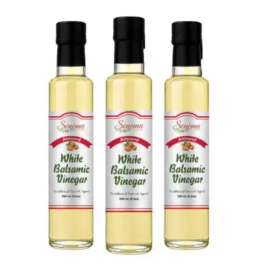 White Balsamic Vinegar - Flavor Infused - Almond -250ml - Three Pack