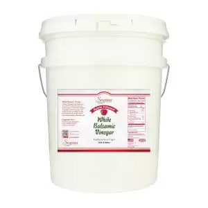 White Balsamic Vinegar - Flavor Infused - Almond - 5 Gallon