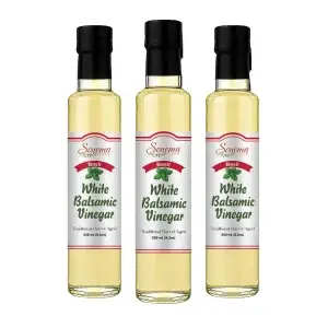 White Balsamic Vinegar - Flavor Infused - Basil - 250ml - 3 Pack