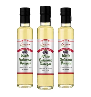 White Balsamic Vinegar - Flavor Infused - Blackberry - 250ml - 3 Pack