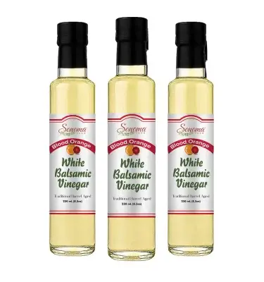 White Balsamic Vinegar - Flavor Infused - Blood Orange -250ml - Three Pack