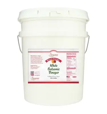 White Balsamic Vinegar - Flavor Infused - Blood Orange -5 Gallon
