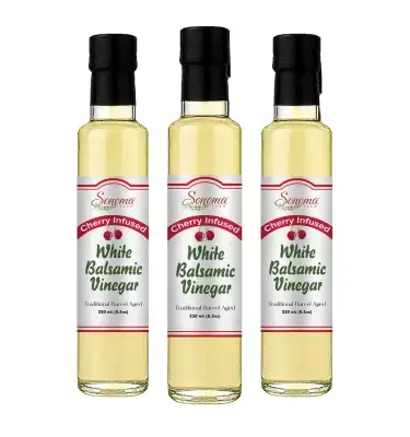 White Balsamic Vinegar - Flavor Infused - Cherry - 250ml - Three Pack