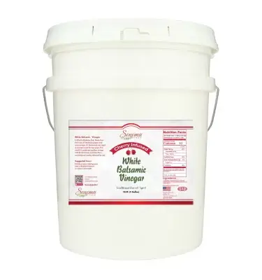 White Balsamic Vinegar - Flavor Infused - Cherry - 5 Gallon
