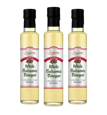 White Balsamic Vinegar - Flavor Infused - Coffee - 250ml - Three Pack