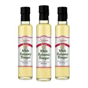 White Balsamic Vinegar - Flavor Infused - Ginger - 250ml - Three Pack