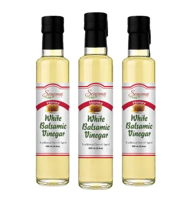 White Balsamic Vinegar - Flavor Infused - Honey - 250ml - Three Pack
