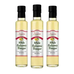 White Balsamic Vinegar - Flavor Infused - Lemon - 250ml - Three Pack