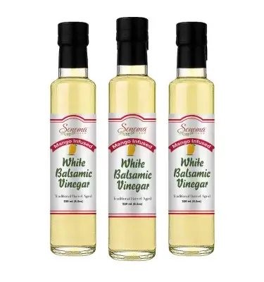 White Balsamic Vinegar - Flavor Infused - Mango - 250ml - Three Pack