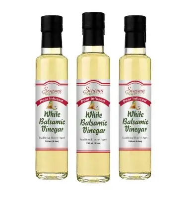 White Balsamic Vinegar - Flavor Infused - Pear - 250ml - Three Pack