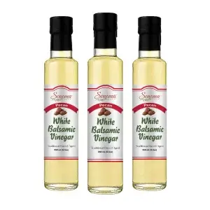 White Balsamic Vinegar - Flavor Infused - Pecan - 250ml - Three Pack
