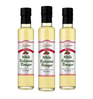 White Balsamic Vinegar - Flavor Infused - Pecan - 250ml - Three Pack