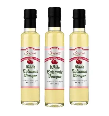 White Balsamic Vinegar - Flavor Infused - Pomegranate - 250ml - Three Pack