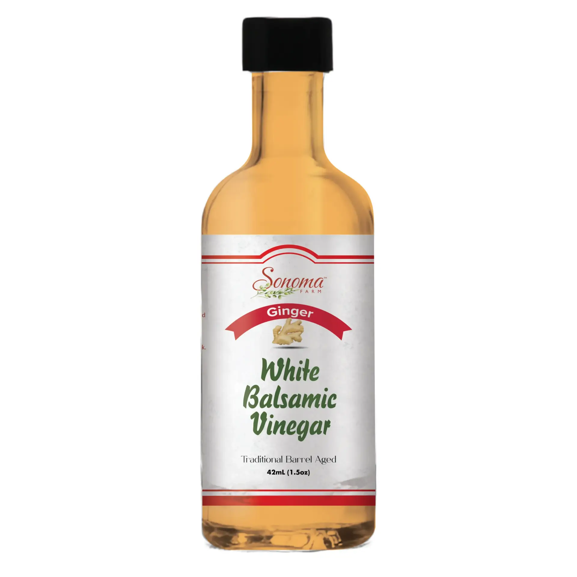White Balsamic Vinegar - Flavor Infused - Ginger - 1.5oz - Sample