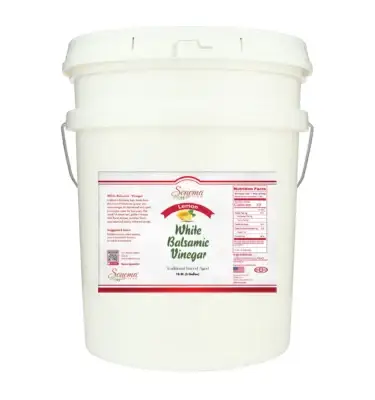 White Balsamic Vinegar - Flavor Infused - Lemon - 5 Gallon