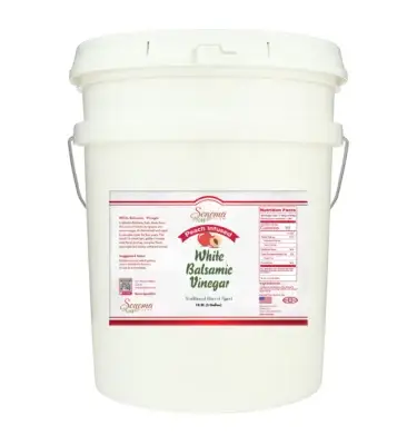 White Balsamic Vinegar - Flavor Infused - Peach - 5 Gallon