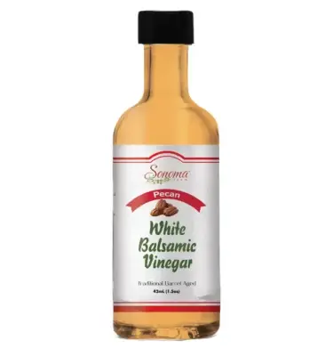 White Balsamic Vinegar - Flavor Infused - Pecan - 1.5oz - Sample