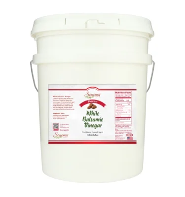 White Balsamic Vinegar - Flavor Infused - Pecan - 5 Gallon
