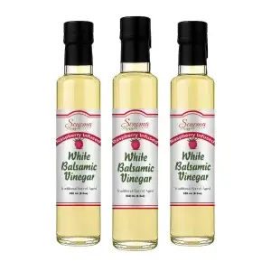 White Balsamic Vinegar - Flavor Infused - Raspberry - 250ml - Three Pack