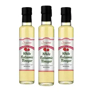 White Balsamic Vinegar - Flavor Infused - Raspberry - 250ml - Three Pack