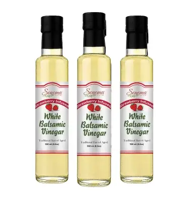 White Balsamic Vinegar - Flavor Infused - Raspberry - 250ml - Three Pack