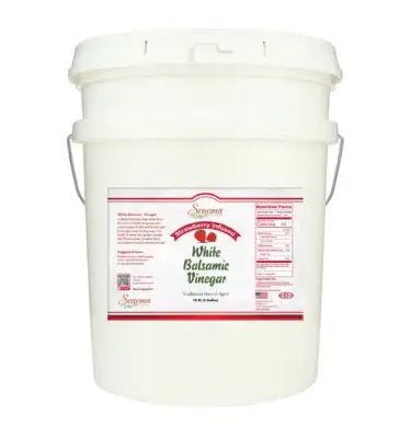 White Balsamic Vinegar - Flavor Infused - Strawberry - 5 Gallon