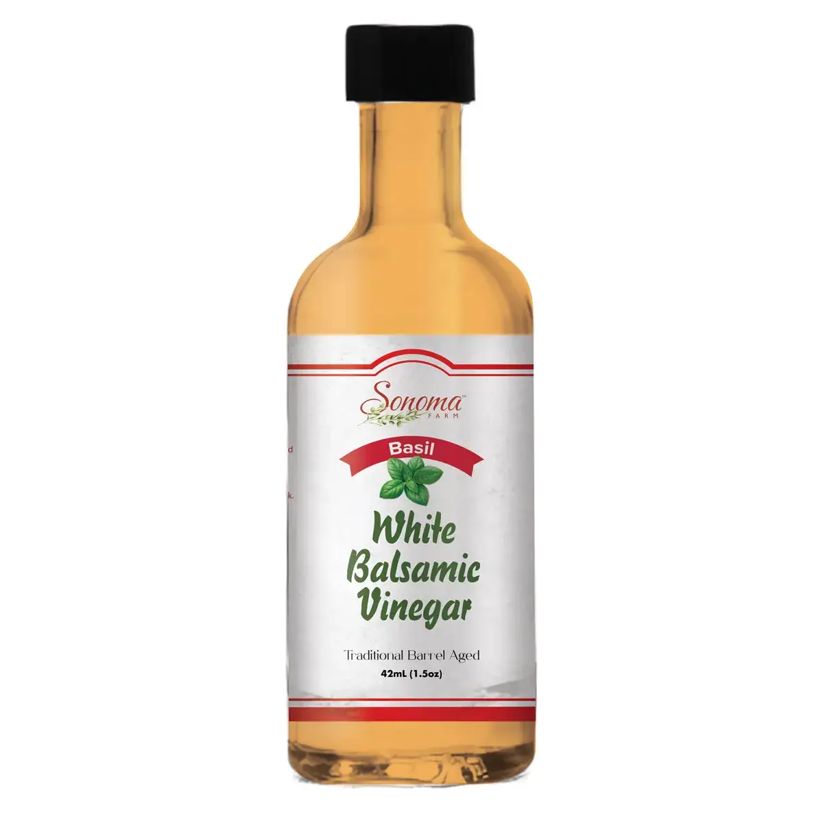 White Balsamic Vinegar - Flavor Infused - Vanilla - Basil - 1.5oz - Sample