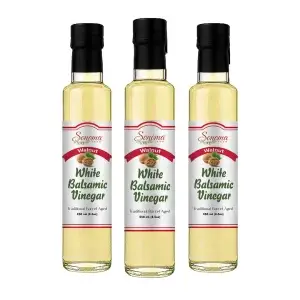 White Balsamic Vinegar - Flavor Infused - Walnut - 250ml - Three Pack