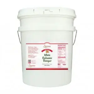 Sonoma Farm Almond Infused White Balsamic Vinegar 5 Gallon 18.9 Liter Container