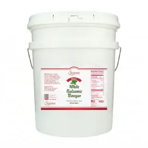 Sonoma Farm Basil Infused White Balsamic Vinegar 5 Gallon 18.9 Liter Container