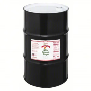 55 gallon drum of Bourbon Infused White Balsamic Vinegar from Sonoma Farm
