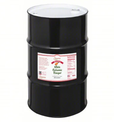 55 gallon drum of Bourbon Infused White Balsamic Vinegar from Sonoma Farm