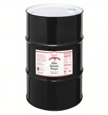 55 gallon drum of Espresso Infused White Balsamic Vinegar from Sonoma Farm