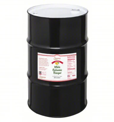 55 gallon drum of Lemon Infused White Balsamic Vinegar from Sonoma Farm