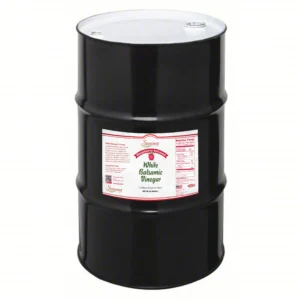 55 gallon drum of Raspberry Infused White Balsamic Vinegar from Sonoma Farm