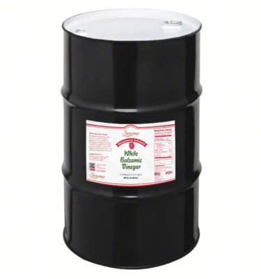 55 gallon drum of Raspberry Infused White Balsamic Vinegar from Sonoma Farm