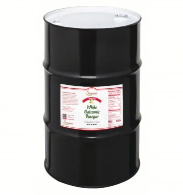 55 gallon drum of Vanilla Infused White Balsamic Vinegar from Sonoma Farm